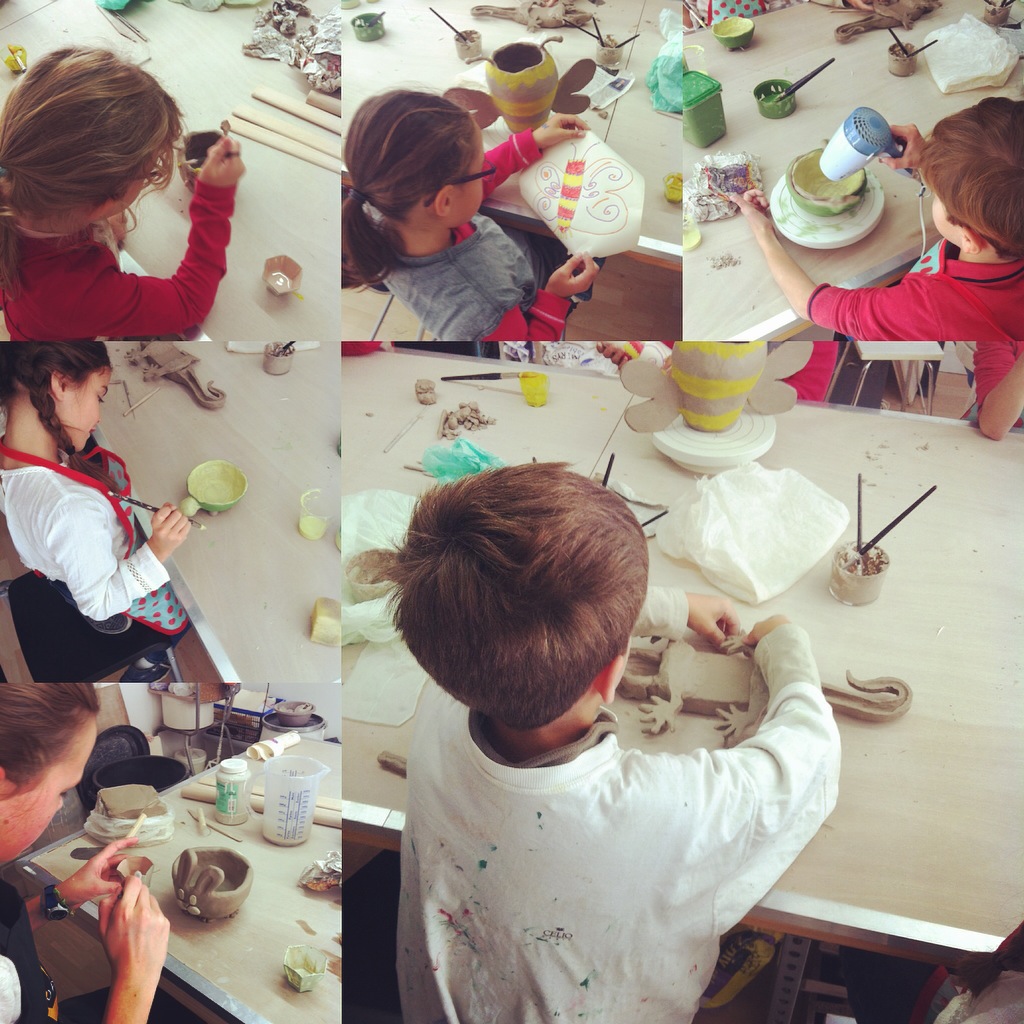 stage enfants vacances de la Toussaint 2016 Atelier Ceramics d Poitiers centre ville modelage terre Delphine Millet